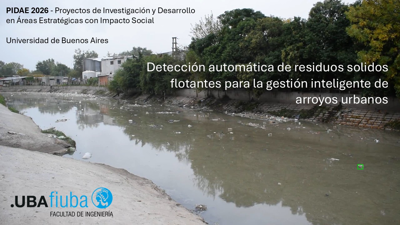 Residuos flotantes en arroyos urbanos